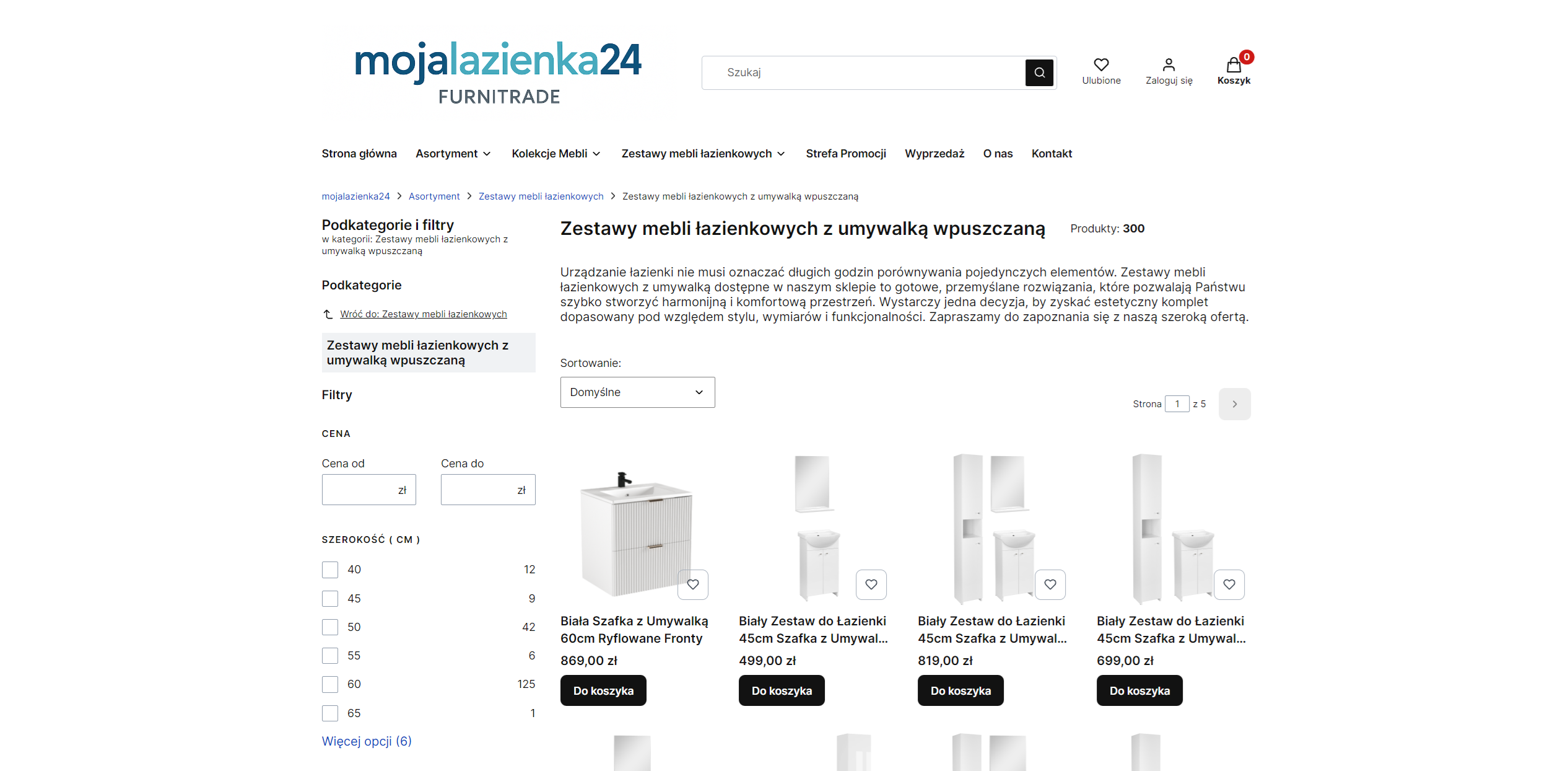 Zestaw mebli łazienkowych z umywalką wpuszczaną. Na co zwrócić uwagę przed zakupem?