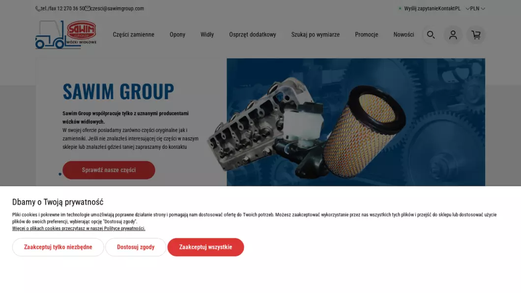 Części do wózków widłowych | Sklep internetowy SAWIM-GROUP - podgląd