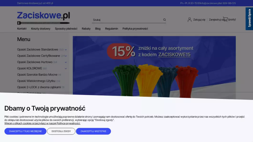 Zaciskowe.pl - podgląd