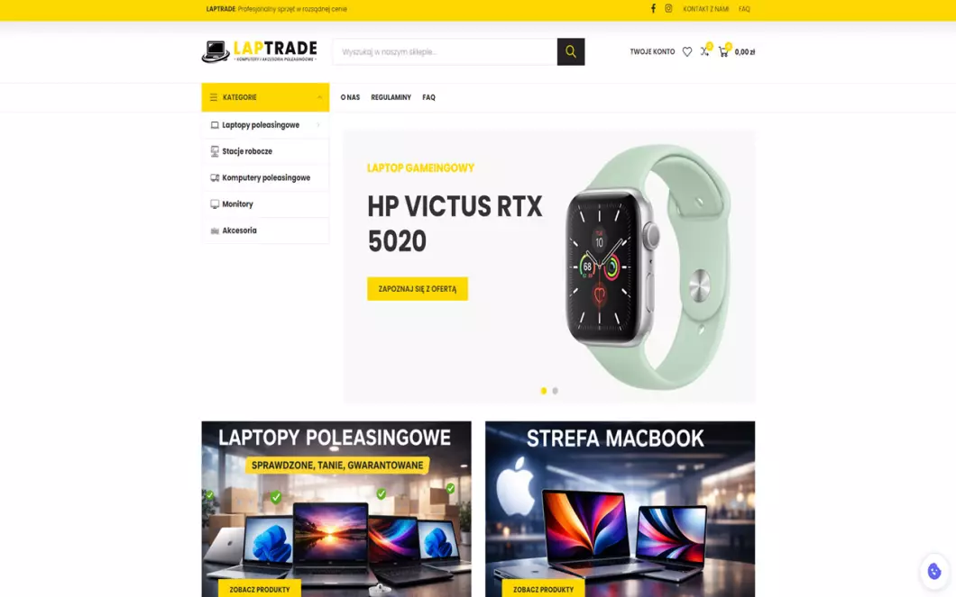 Laptrade - podgląd